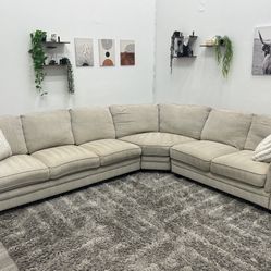 Cream Sectional Couch - Free Delivery 