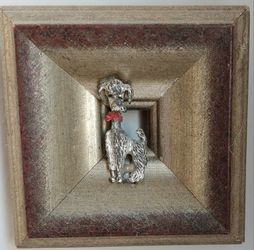 Silver Poodle In Frame