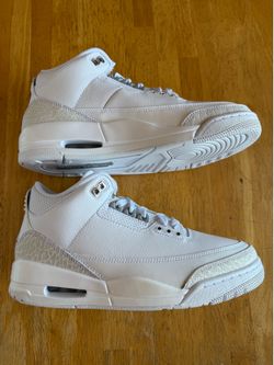 New Nike Air Jordan 3 Retro 2025 Pure Money White Shoes Men’s 8