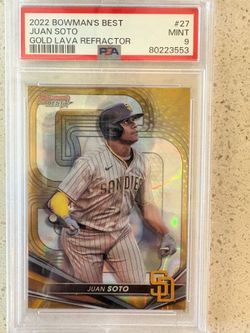 2022 Bowman's Best Juan Soto Gold Lava Refractor 09/75 PSA 9