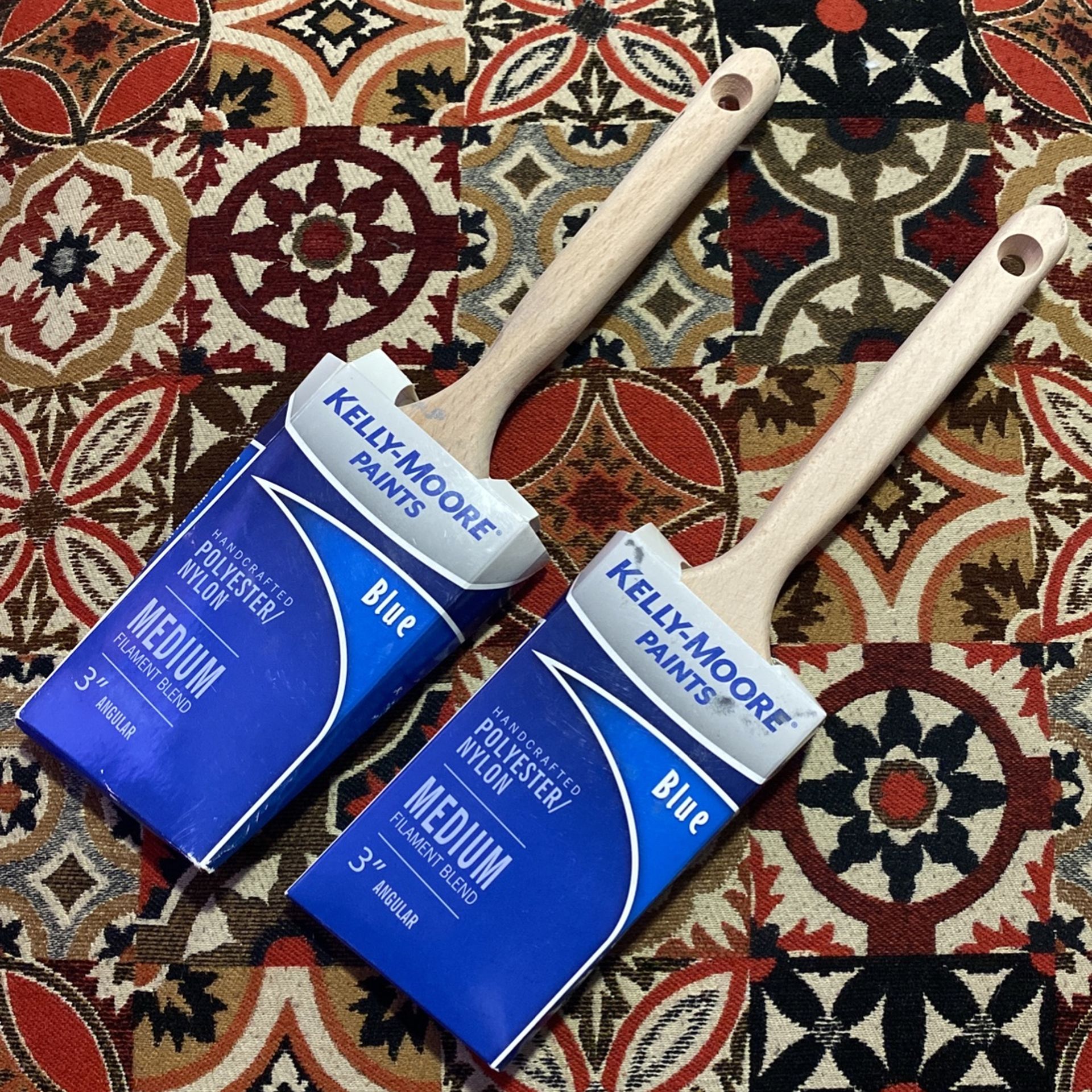 Brush/Blue Medium 3”