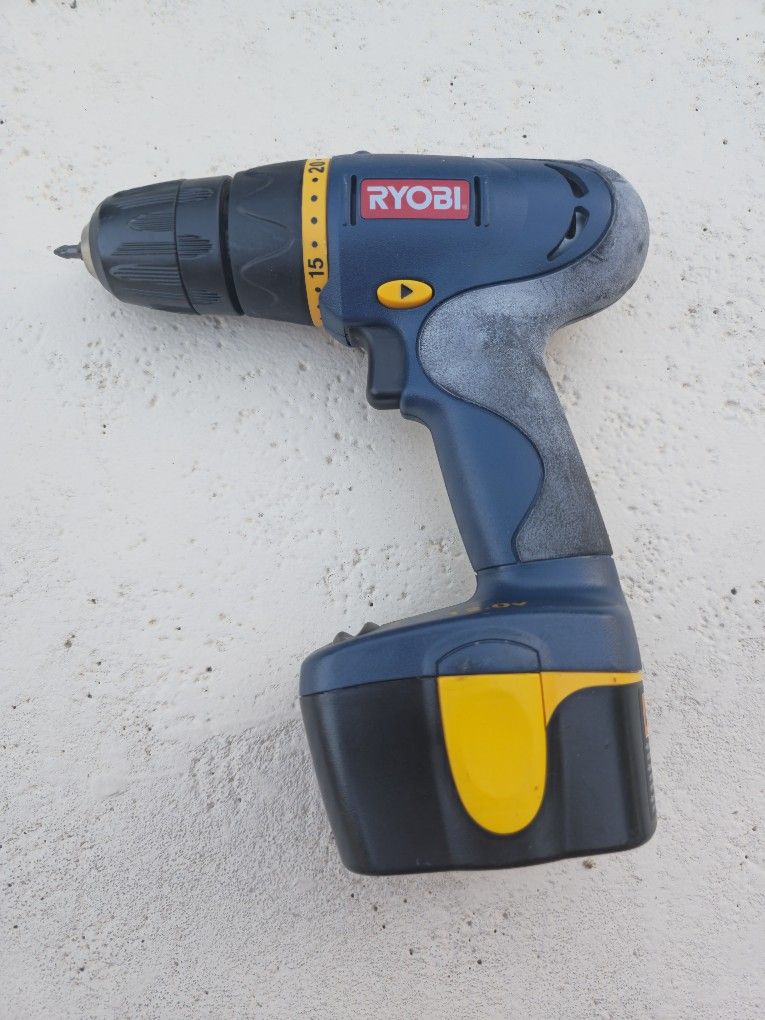 Drill Driver Cordless Drill Impact Driver Ryobi HP412 Battery 12V 3/8 Inch  Power Tool