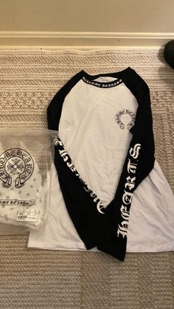 Black and white chrome hearts