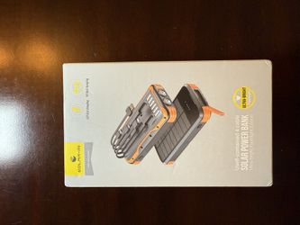 Solar Charger Power  Bank | Cargador Portátil Con Cargador Solar 