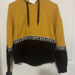 DKNY hoodie yellow/black