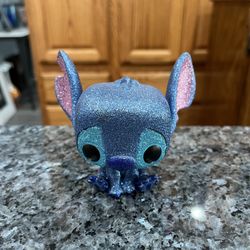 Disney Lilo and Stitch Glitter Diamond Funko Pop! TV #159 Vinyl Figure Hot Topic.  Preowned has been on display in a cabinet with a Funko Pop collecti