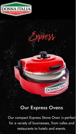Donna Italia Express Pizza Oven for Home or Business Pro 🍕