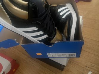 Black Gold Patent Adidas