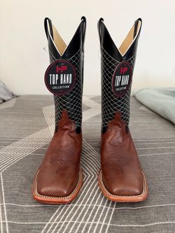 Horse Power Top Hand Kango Tobacco Smooth Ostrich 13" HP8009 Mens 8.5D