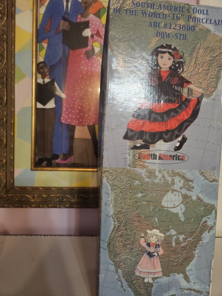 South America Doll Porcelain 16"