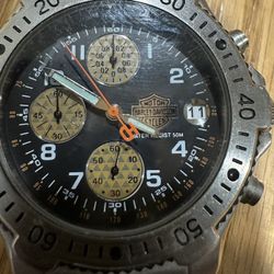 Harley-Davidson Men’s Chronograph Watch – Stainless Steel – Water Resistant 50M