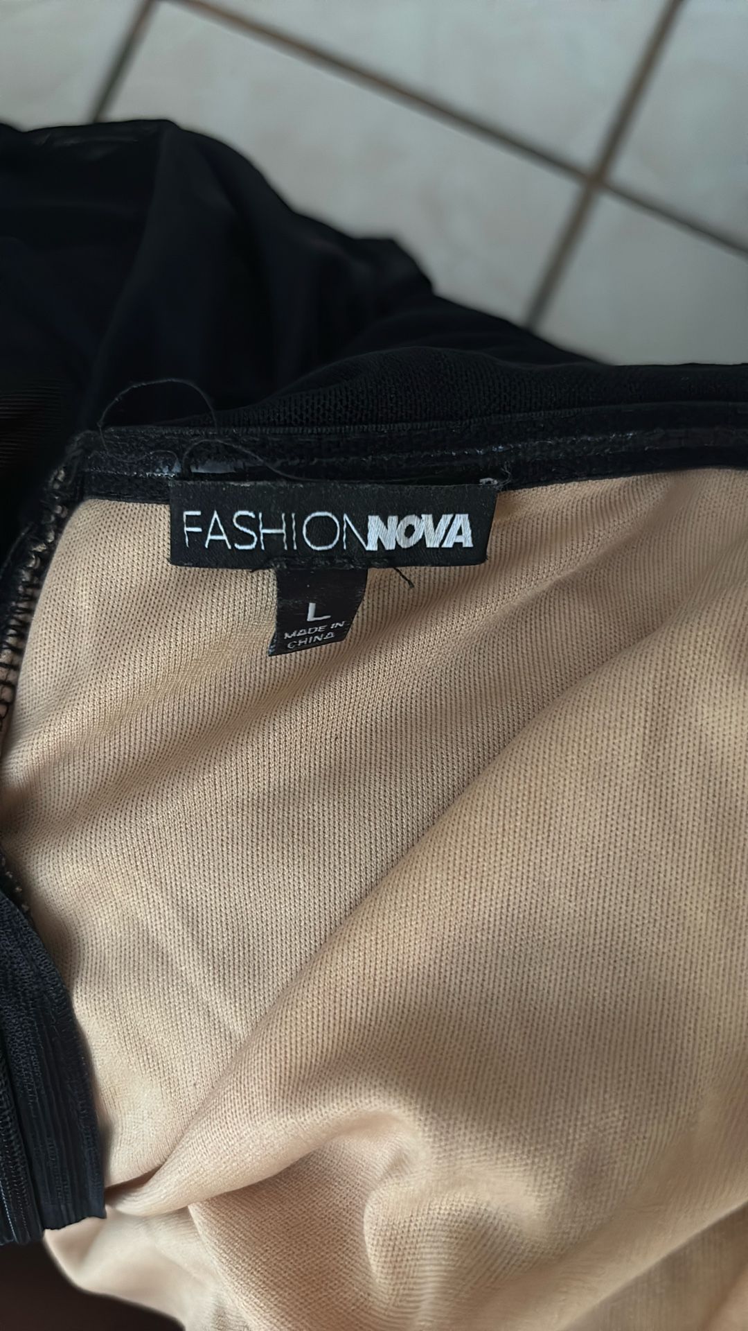 Black Mesh Off The Shoulder Fashion Nova Dress