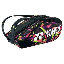 New Yonex Pro Racquet Bag 9 Pcs Tennis Bag Pickleball Bag BA92229EX Smash Pink