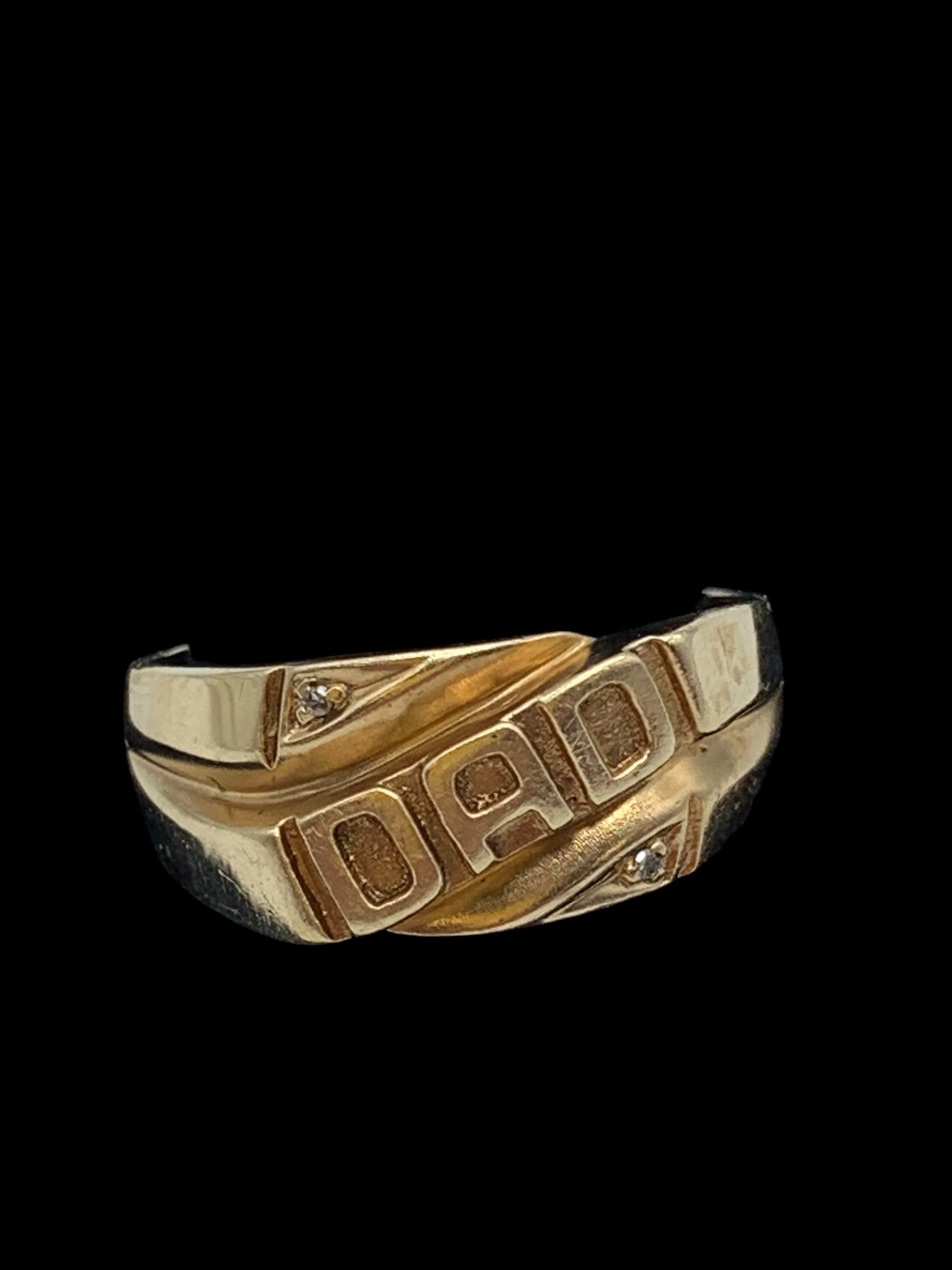 Gold "DAD" ring #30938