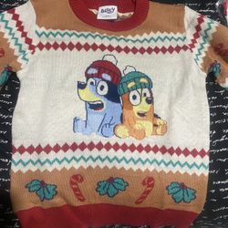 Bluey sweater for kids available in size or 4T and 3T