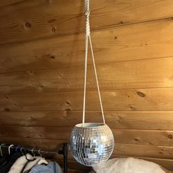 Disco Ball Plant Holder