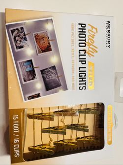 merkury Photo Clip Lights - 15 Foot 16 Clips 