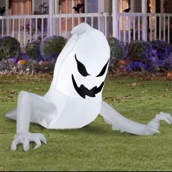 4ft Halloween Inflatable Scary Reaching Ghost Yard Decor