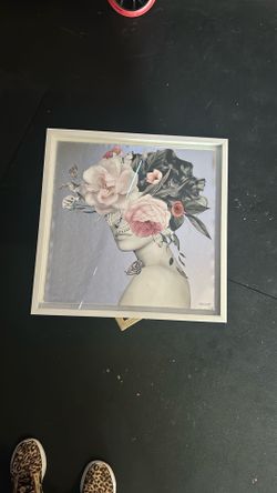 Marmont Hill Art 12x12 On Silver foil metallic Look Painting $20.00