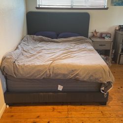 Queen Bed Package: Mattress, Box, Frame
