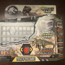 Jurassic Park Epic Battles Rumble Cage T_Rex Sealed Package