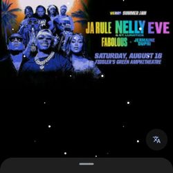 3 NELLY JA RULE EVE Tickets Row 104!! 