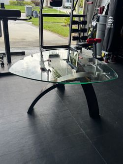 Glass Guitar Pick Coffee Table