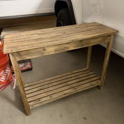 Wood Entry Way Table