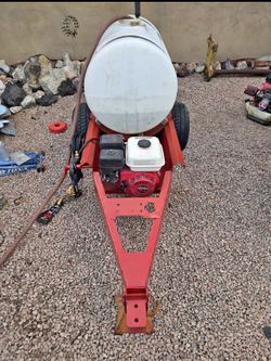 Mini pressure washer/herbicide spray trailer