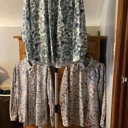 3 Printed Shirts By Alan Flusser