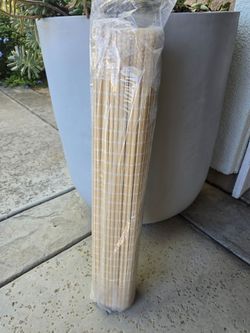 LazBlinds No Tools No Drill Cordless Bamboo Roman Shades