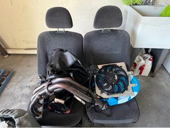 Need gone today everything $30 civic seats, headers, fan