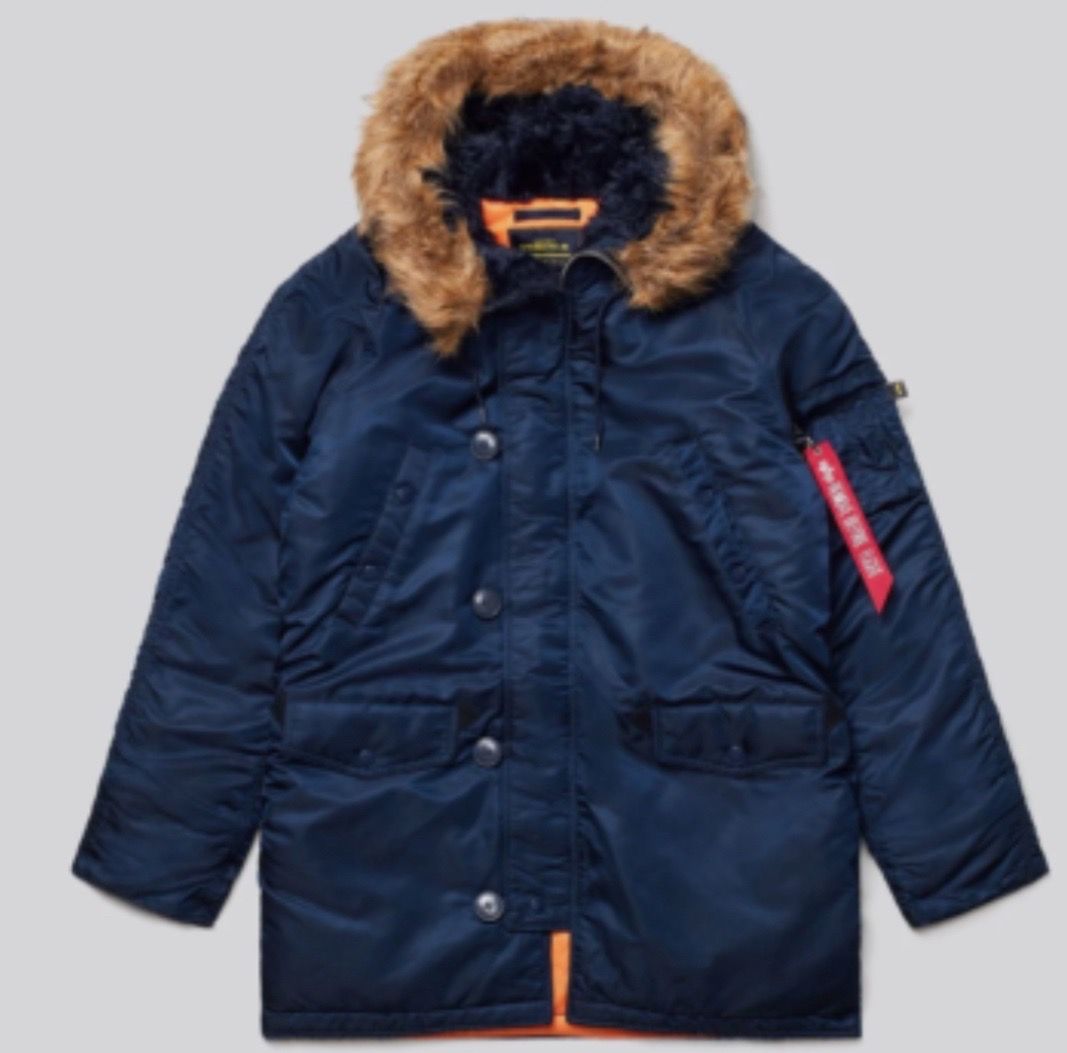 Brand New (tags attached) - Alpha Industries Men's N-3B Slim Gen 1 Parka (size M)