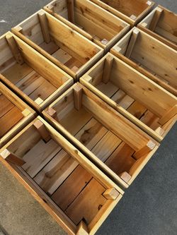 22”x11”x12” CEDARWOOD PLANTER BOXES - $35
