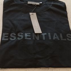 Essentials T Shirt  Black  Size LARGE & XL