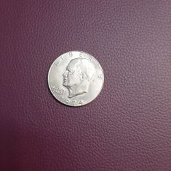 1974 D EISENHOWER ONE DOLLAR , Good Coin for Collection. 