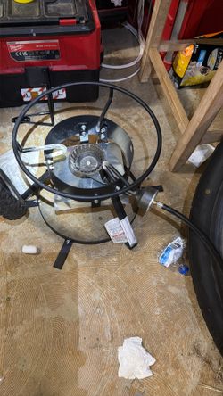 Outside burner stand with pilot