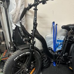 Rattan lm 750w electric foldable fat tire bicycle