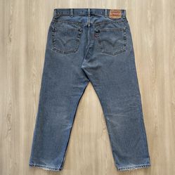Vintage Levis 505 Blue Jeans Regular Fit Straight Y2K 100% Cotton Sz 38x30