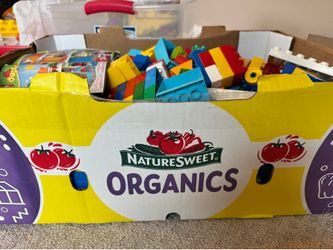 Huge box of Lego duplo and marble set