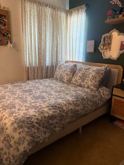Full size bed and mattress