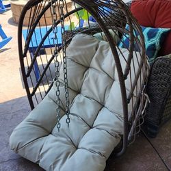Hanging Swing Egg Chair with Cushion 