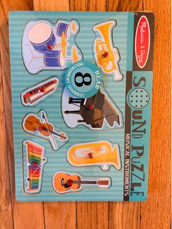 NEW Melissa & Doug Sound Puzzle
