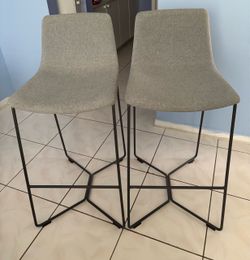 Steelcase fabric stools two units