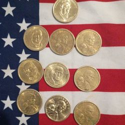 USA Dollar  Coins 10 For 20 Dollars F