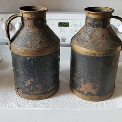 Pair Of Vintage Milk Jugs
