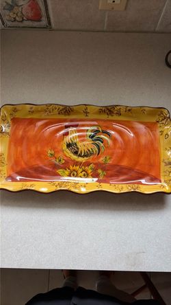 Rooster platter