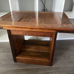 Natural wood (lacquer finish) table