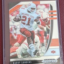 Barry Sanders 2020 Prizm Draft Picks Football Card #11 Oklahoma State Cowboys