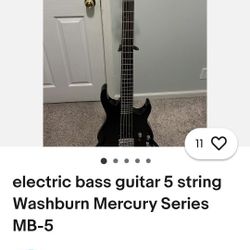 Whasburn 5 Strings Bass